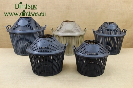 Plastic Basket for Demijohns with Wide Neck