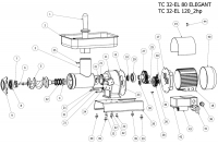 Ηλεκτρική Μηχανή για Κιμά και Λουκάνικα 32 / 80 El Απεικόνιση Πρώτη