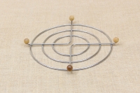 Στρόγγυλη Μεταλλική Βάση - Στρόγγυλο Σουπλά με Ξύλινα Ποδαράκια Απεικόνιση Δεύτερη