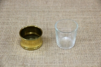 Ποτήρι Ούζου με Ορειχάλκινη Βάση Απεικόνιση Δεύτερη
