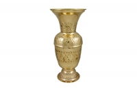 Brass Vase Engraved No2 Eighth Depiction
