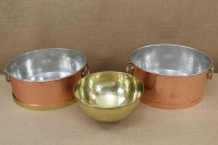 Copper Wash Basin with Handles & Bronze Strip Sixteenth Depiction