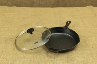 Lodge Cast Iron Skillet with Glass Cover 26 cm – Depth 5 cm First Depiction