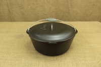 Lodge Cast Iron Dutch Oven with Spiral Bail Handle 6.6 lit Second Depiction