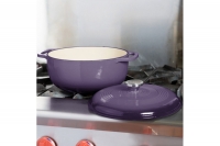 Enameled Cast Iron Dutch Oven - Casserole 5.7 lit Purple Tenth Depiction