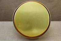Δίσκος Καφενείου Αλουμινίου Νο36 Χρυσός με Καπάκι Απεικόνιση Έκτη