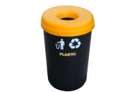 Recycle Bin Plastic with Yellow Lid 60 liters Twelfth Depiction