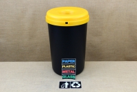 Recycle Bin Plastic with Yellow Lid 60 liters First Depiction