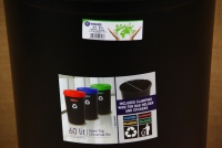 Κάδος Ανακύκλωσης Πλαστικός με Μαύρο Καπάκι 60 λίτρων Απεικόνιση Ενδέκατη