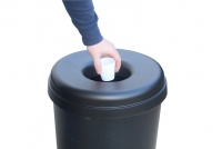 Κάδος Ανακύκλωσης Πλαστικός με Μαύρο Καπάκι 60 λίτρων Απεικόνιση Δέκατη Έκτη