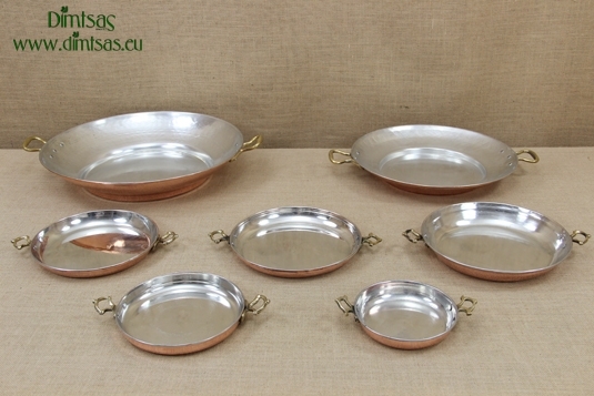 Copper Round Pans with Handles