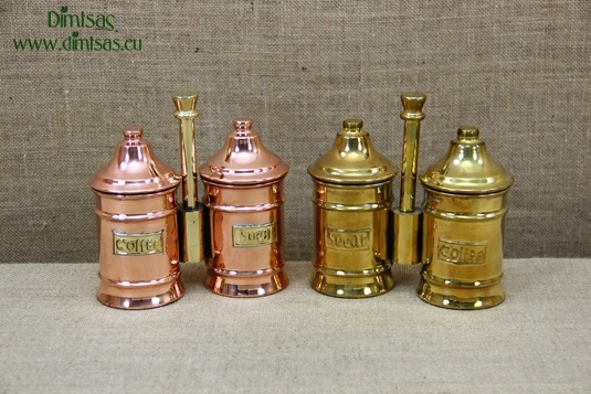 Sugar & Coffee Copper Canisters