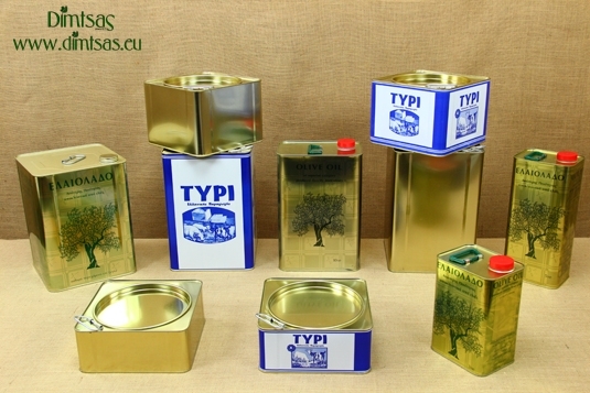 Tin Containers for Olive Oil & Cheese