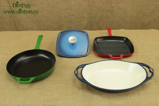 Lodge Enameled Cast Iron Skillets, Grill Pans and Presses