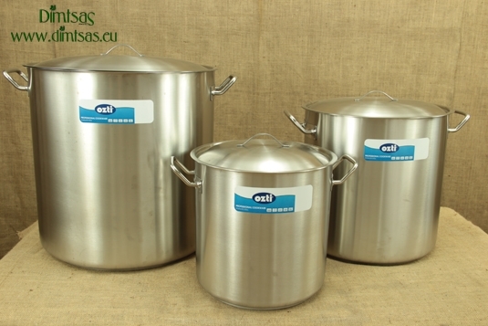 Stock Pots of Stainless Steel One-Piece 1.4 mm with Sandwich Bottom