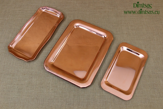 Copper Serving Trays Rectangular