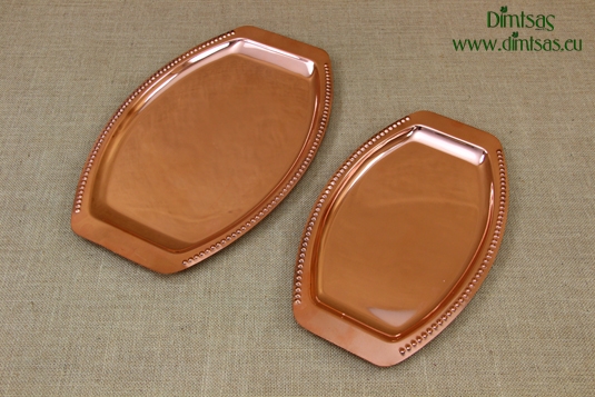 Copper Serving Trays Oval