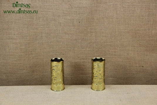 Trench Art Brass Shell Casings Engraved Size No1
