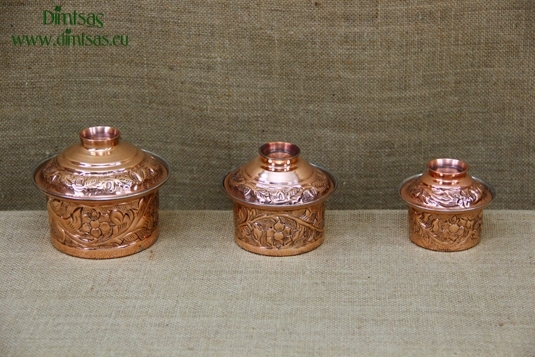 Copper Mini Pots Engraved