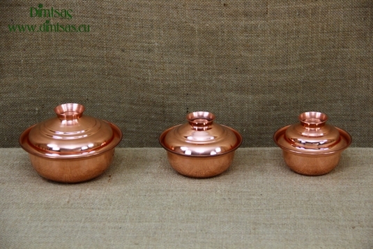 Copper Mini Pots Curved