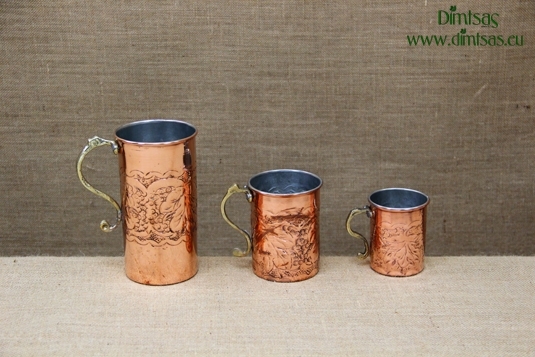 Copper Wine Jugs Engraved