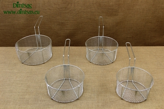 Frying Baskets Tinned with Long Handle for Professional Fryer Pots
