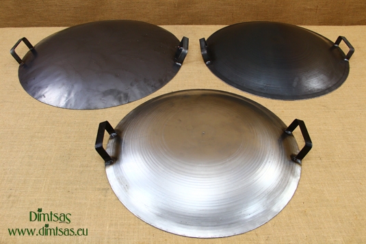 Round Metal Griddles with Two Handles