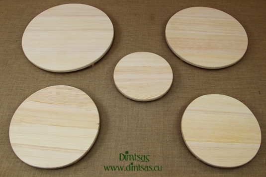 Round Wooden Cutting Surfaces - Wooden Serving Plates