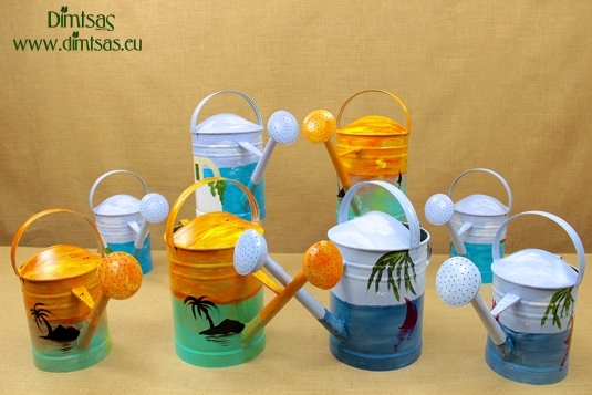Metallic Painted Watering Cans