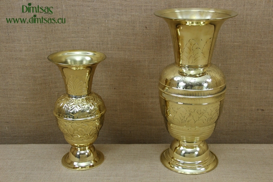 Engraved Brass Vases