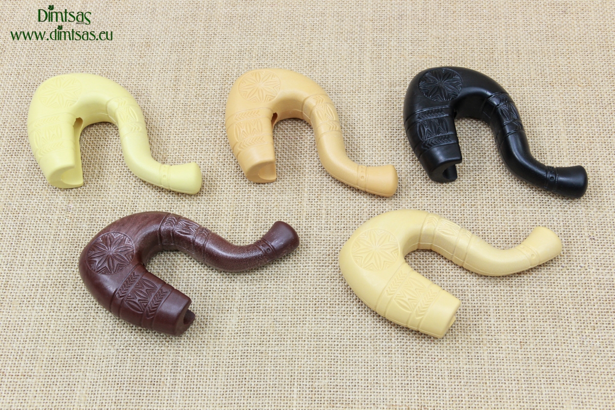 Hard Plastic or Gklitses with Embossed Carvings