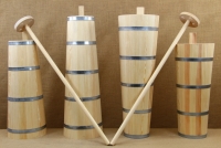 Παραδοσιακό ξύλινο σκεύος για Βούτυρο - Κάδη - Μποτινέλο με Φαρδύ Στόμιο Νο1 Απεικόνιση Ενδέκατη