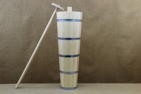 Παραδοσιακό ξύλινο σκεύος για Βούτυρο - Κάδη - Μποτινέλο με Φαρδύ Στόμιο Νο1 Απεικόνιση Πρώτη