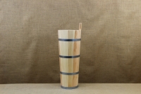 Παραδοσιακό ξύλινο σκεύος για Βούτυρο - Κάδη - Μποτινέλο με Φαρδύ Στόμιο Νο2 Απεικόνιση Τρίτη