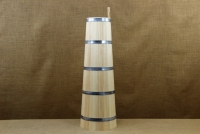 Παραδοσιακό ξύλινο σκεύος για Βούτυρο - Κάδη - Μποτινέλο με Στενό Στόμιο Νο1 Απεικόνιση Τρίτη
