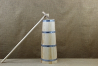 Παραδοσιακό ξύλινο σκεύος για Βούτυρο - Κάδη - Μποτινέλο με Στενό Στόμιο Νο2 Απεικόνιση Πρώτη