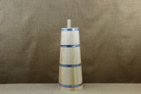 Παραδοσιακό ξύλινο σκεύος για Βούτυρο - Κάδη - Μποτινέλο με Στενό Στόμιο Νο2 Απεικόνιση Δεύτερη
