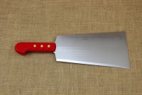 Cleaver Stainless Steel Double 27 cm with Red Handle First Depiction
