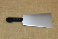 Cleaver Stainless Steel Double 27 cm with Black Handle First Depiction