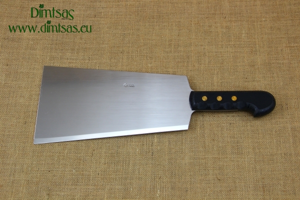 Cleaver Stainless Steel Double 27 cm with Black Handle
