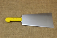 Cleaver Stainless Steel Double 29 cm with Yellow Handle First Depiction