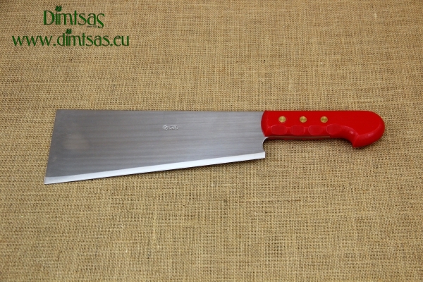 Cleaver Stainless Steel - Misotsatiro 27 cm with Red Handle
