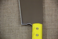 Cleaver Stainless Steel - Misotsatiro 30 cm with Yellow Handle Eighth Depiction