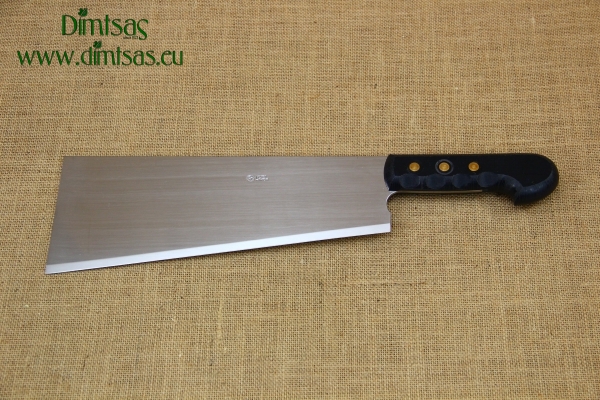 Cleaver Stainless Steel - Misotsatiro 34 cm with Black Handle