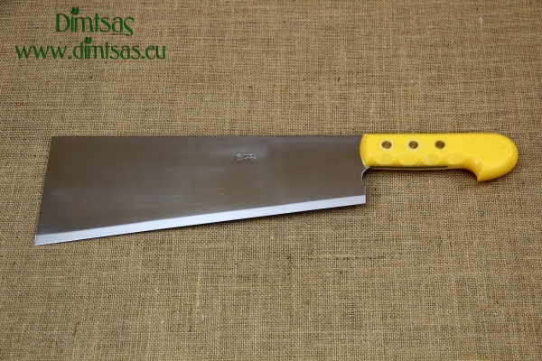 Cleaver Stainless Steel - Misotsatiro 32 cm with Yellow Handle