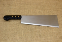 Cleaver Stainless Steel - Misotsatiro 32 cm with Black Handle First Depiction