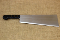 Cleaver Stainless Steel - Misotsatiro 34 cm with Black Handle First Depiction