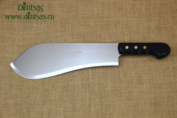 Cleaver Stainless Steel - Kampouritsa 32 cm with Black Handle