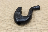 Hard Plastic Gklitsa with Embossed Carvings in Black Acacia Tree Shade Second Depiction