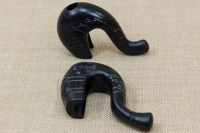 Hard Plastic Gklitsa with Embossed Carvings in Black Acacia Tree Shade Sixth Depiction